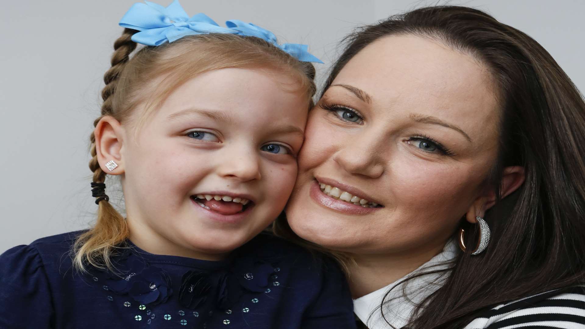 Four-year-old Lily with mum Kerry Smith