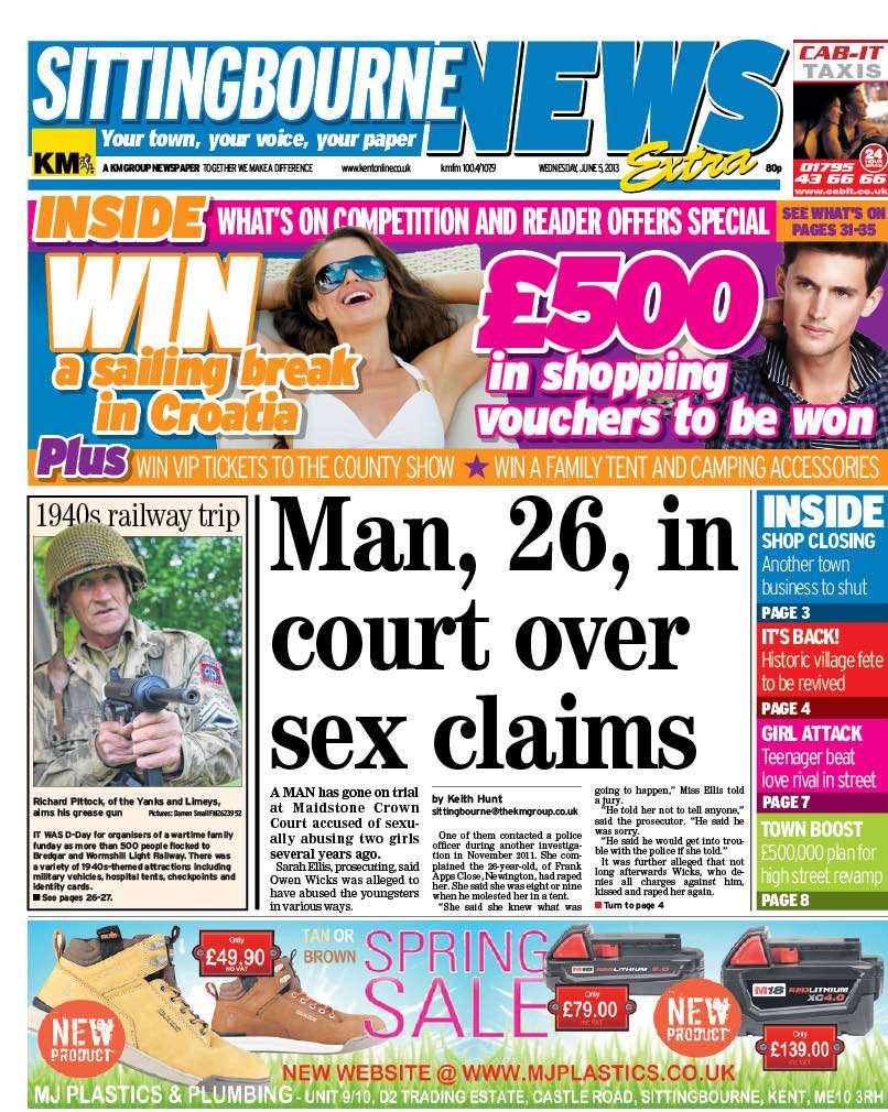 The Sittingbourne News Extra is out on Wednesday, full of news, sport ...