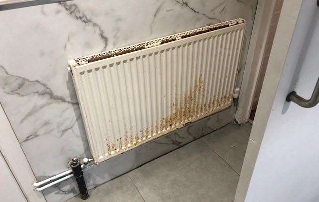 The radiator in the toilets could definitely do with a little TLC