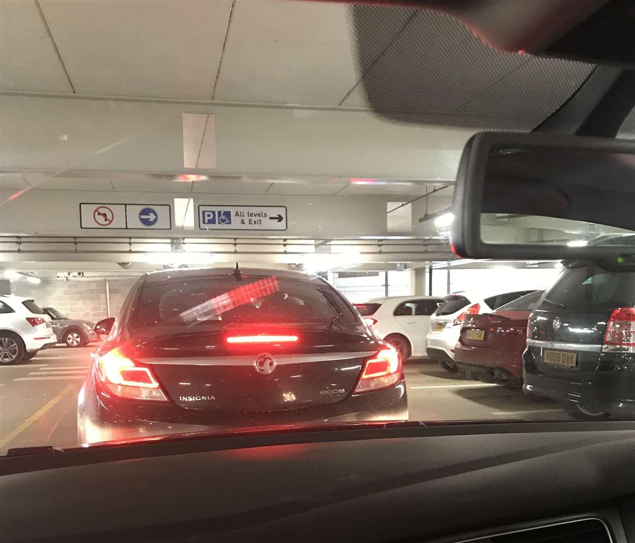 Cars are queueing in Fremlin Walk