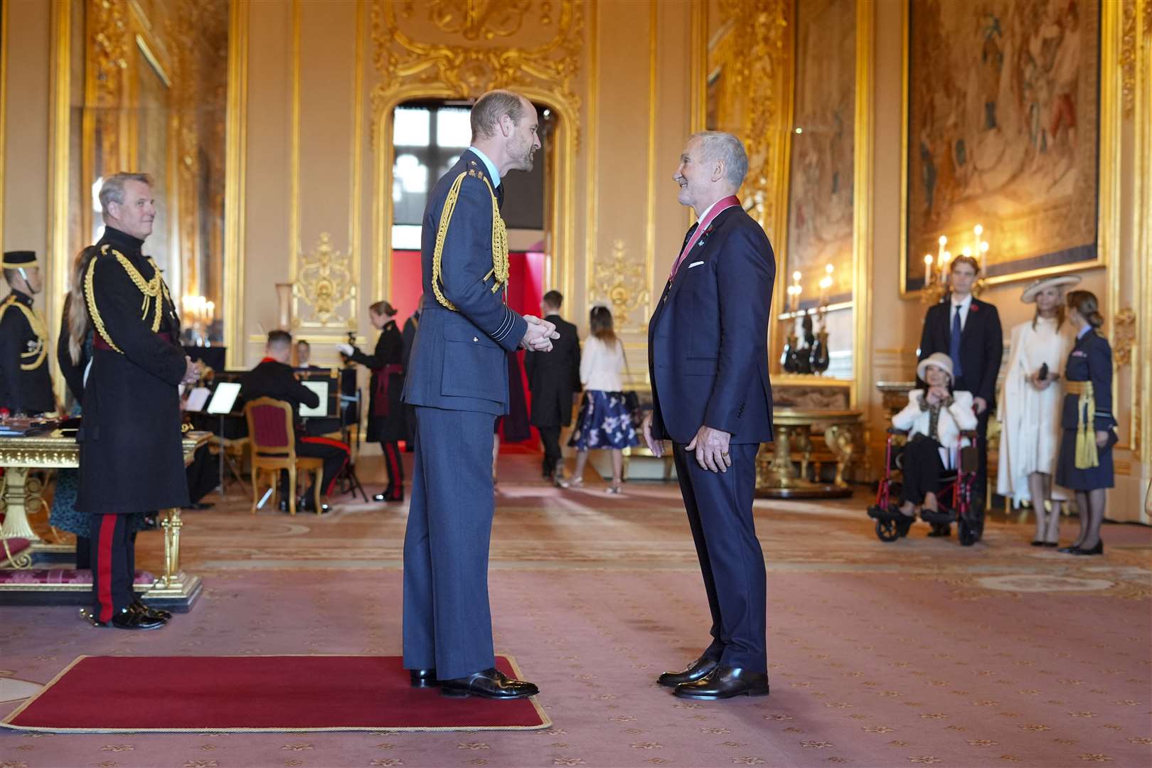 Souness was made a CBE by William during the investiture ceremony (Jordan Pettitt/PA)