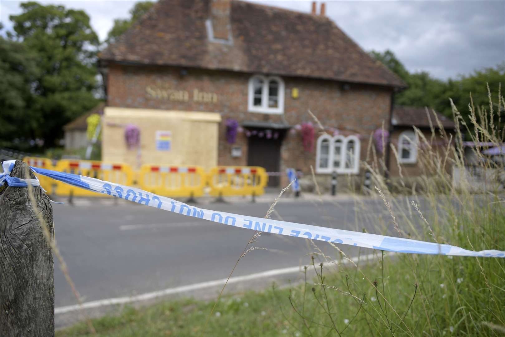 Police and fire crews were called to the scene in the early hours of Saturday. Picture: Barry Goodwin