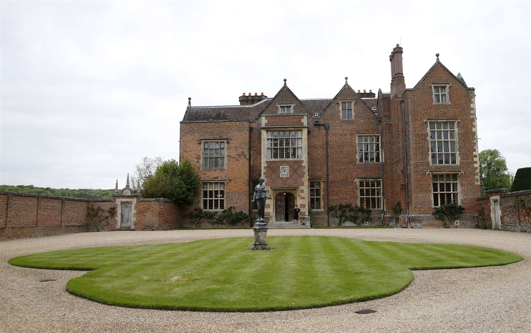 Chequers, in Buckinhamshire, where the Prime Minister is recuperating, alongside his fiance Carrie Symonds (Suzanne Plunkett/PA)