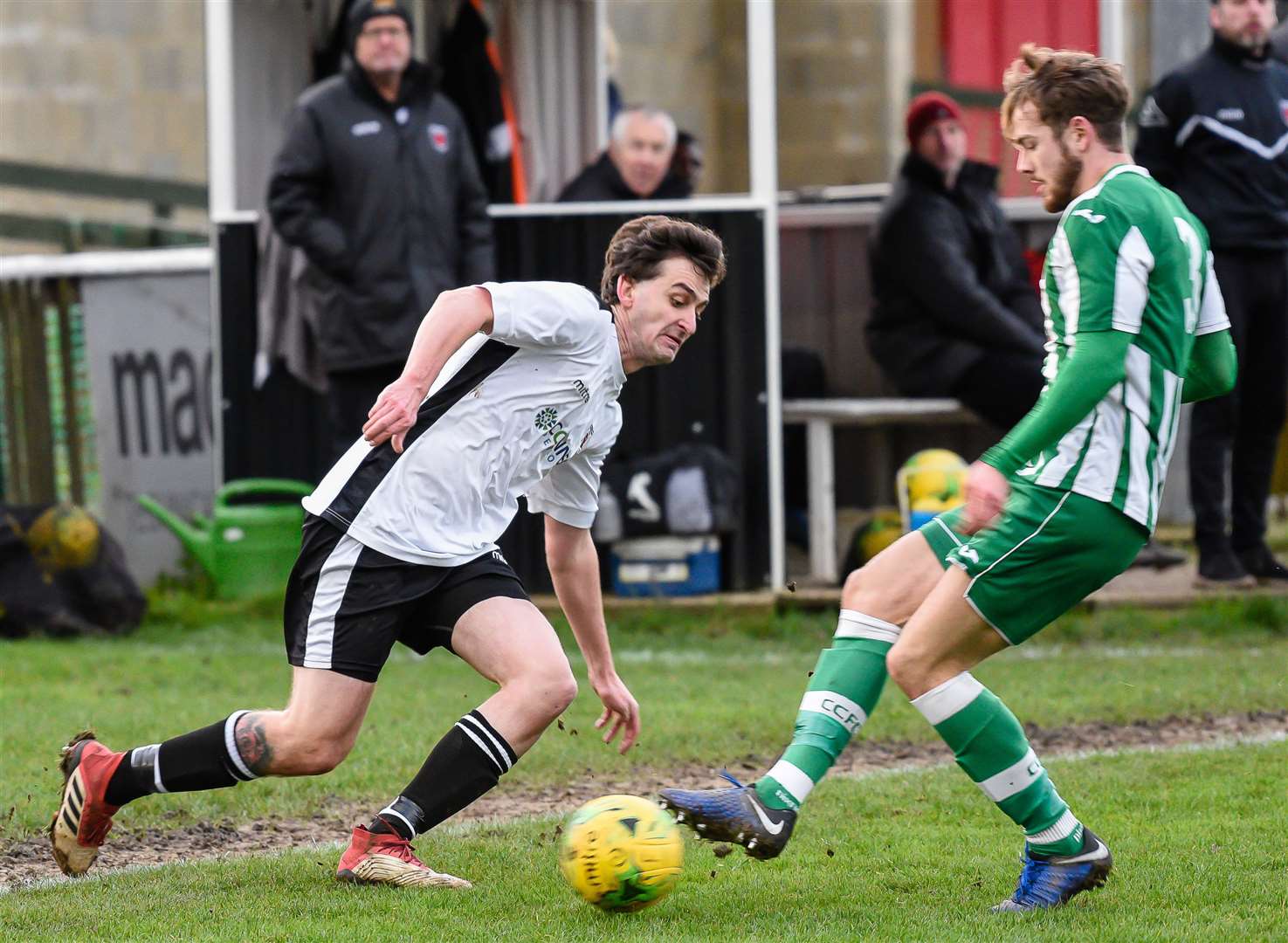 Tom Loynes in action for Faversham Town Picture: Alan Langley