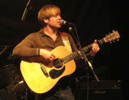 The Coral frontman James Skelly at Lounge on the Farm. Picture: Matt Hoople