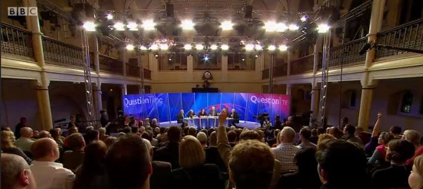 The Question Time panel answered questions from the public. Picture: BBC