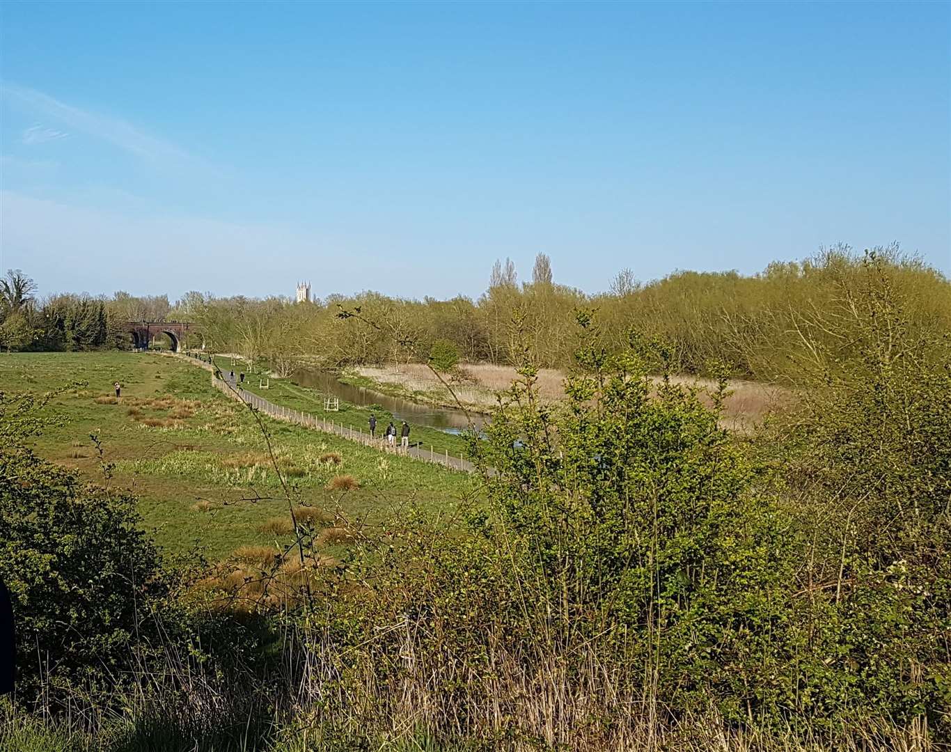 A group of teenagers was attacked by the River Stour. Stock picture