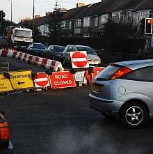 Road works. Library image.