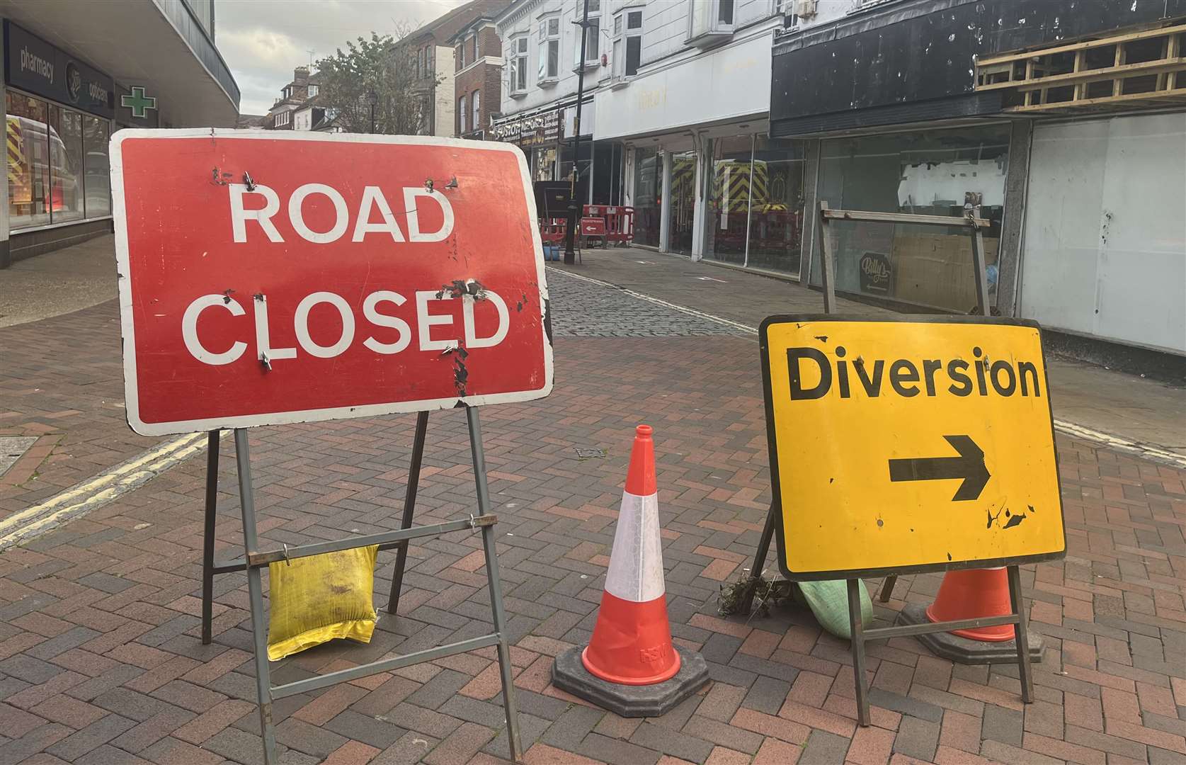 North Street in Ashford is now undergoing another three-day closure due to South East Water works