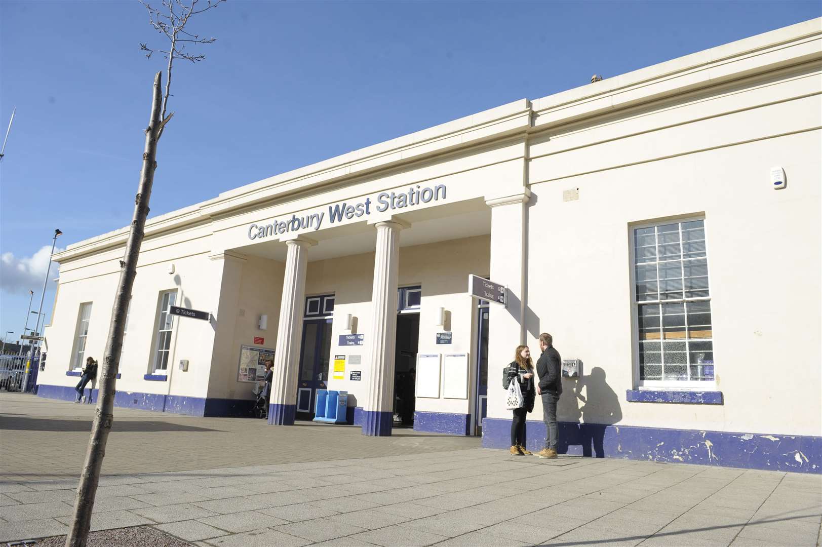The incident happened at Canterbury West train station