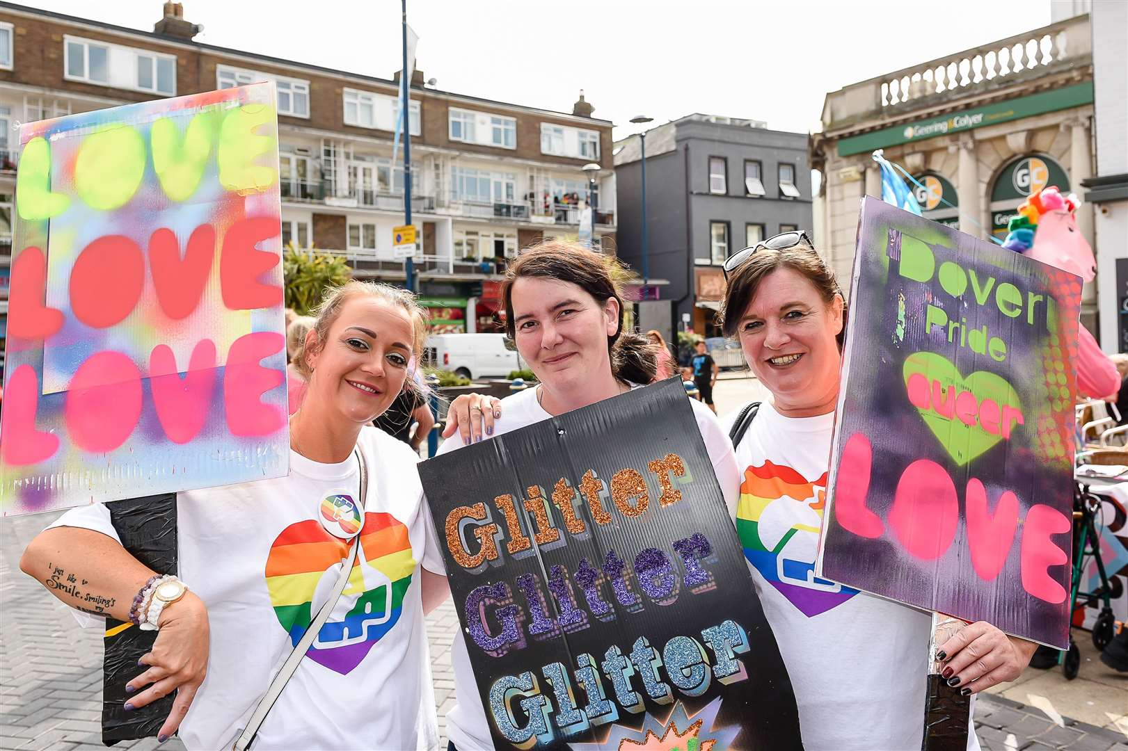 Laura Rogers, Cherelle Keogh and Angie Westbrook at the 2019 event. Picture: Alan Langley.