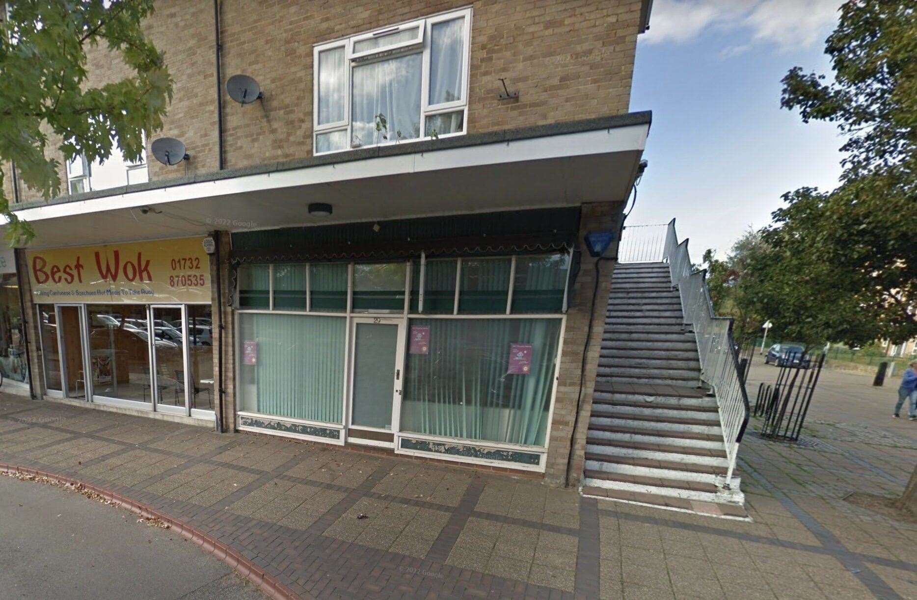 The empty unit in Martin Square in Larkfield. Picture: Google Street View