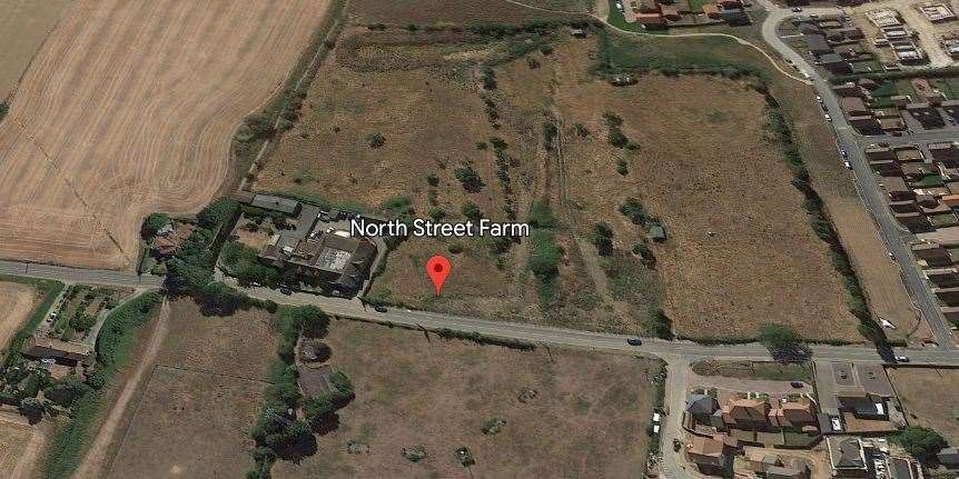 The area around North Street Farm in Hoo is very rural