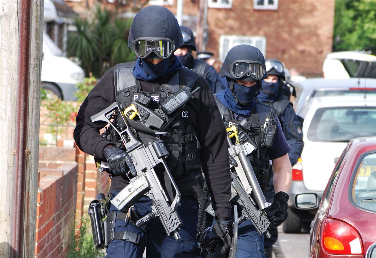 Armed police raid house in Marlborough Road, Gillingham after reports