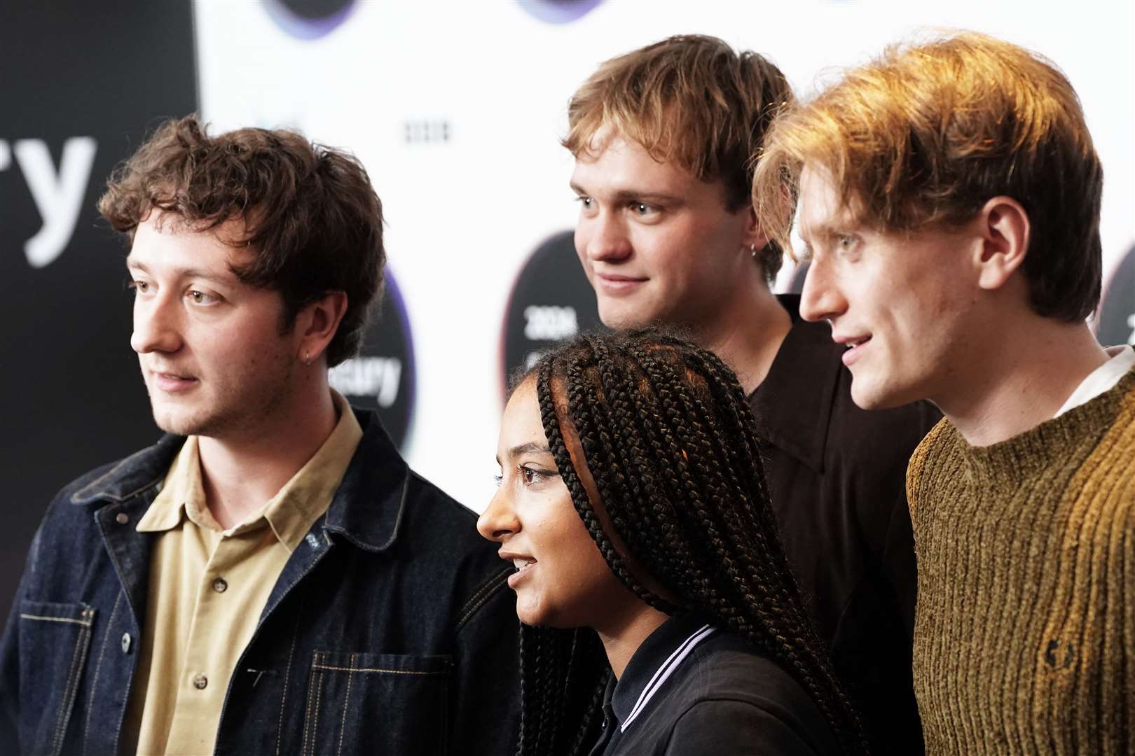 Nominated artists English Teacher during the announcement of the shortlist for the Mercury Prize ‘Albums of the Year’ (Ian West/PA)