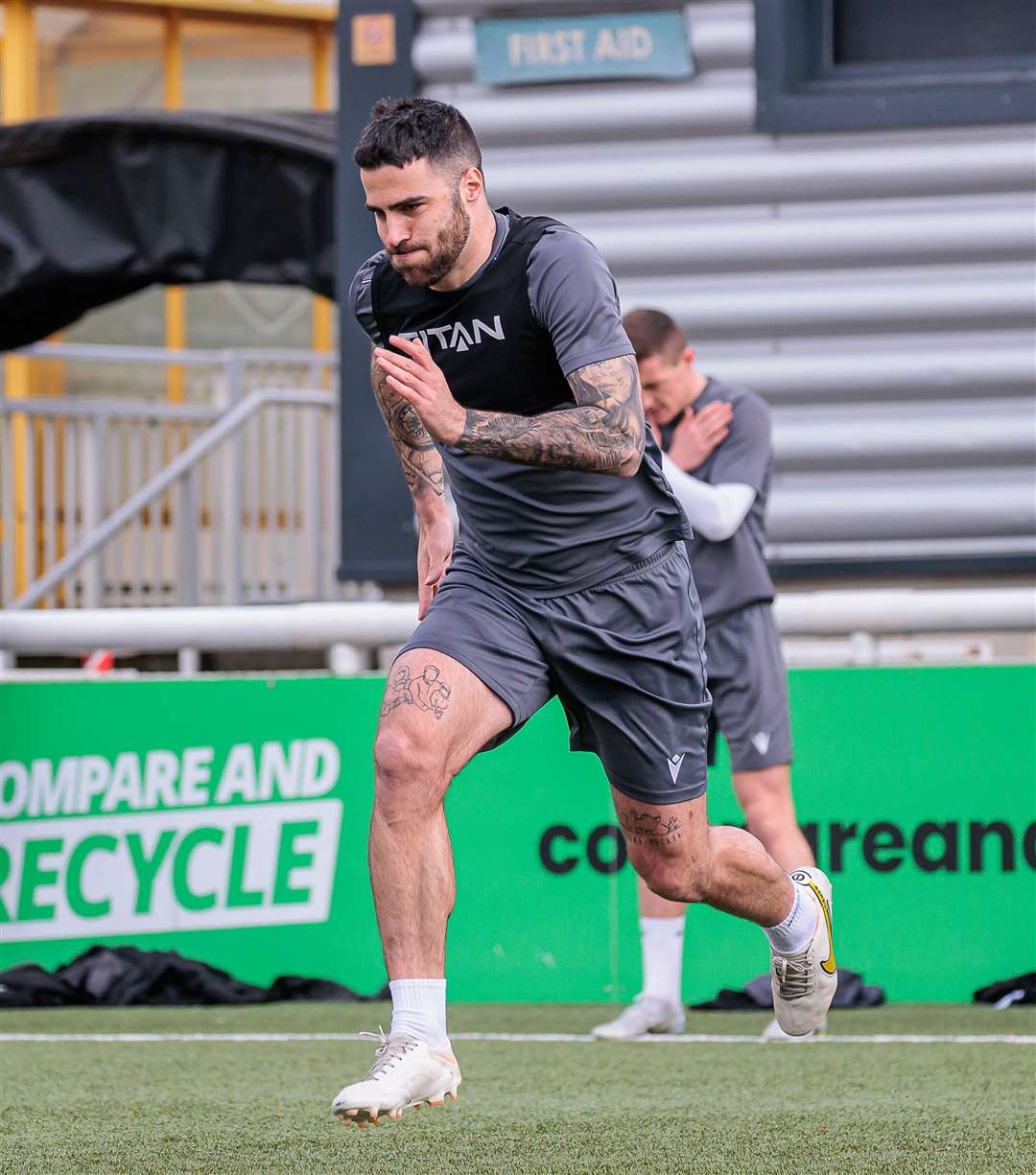 Joan Luque has been working hard to get fit following his knee injury. Picture: Helen Cooper