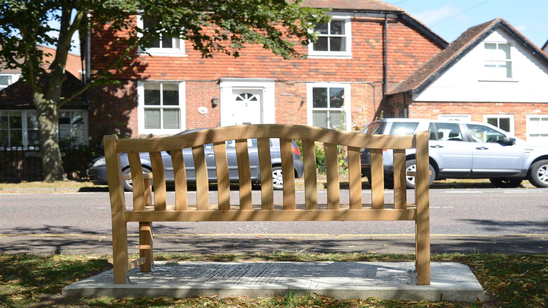 The Memorial bench on Golden Square