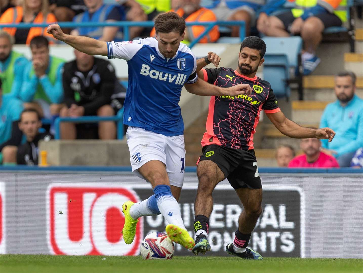 Gillingham midfielder Robbie McKenzie in action against Chesterfield. Picture: @KPI_Julian