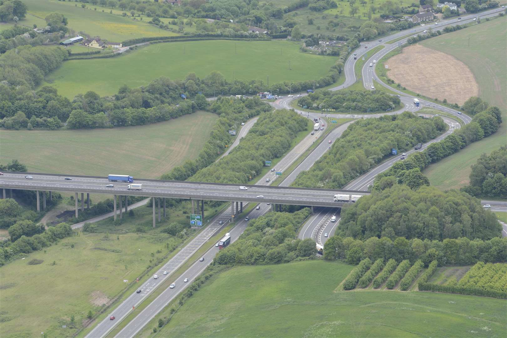 The Stockbury Roundabout A249/M2 Junction. Picture: Simon Burchett.