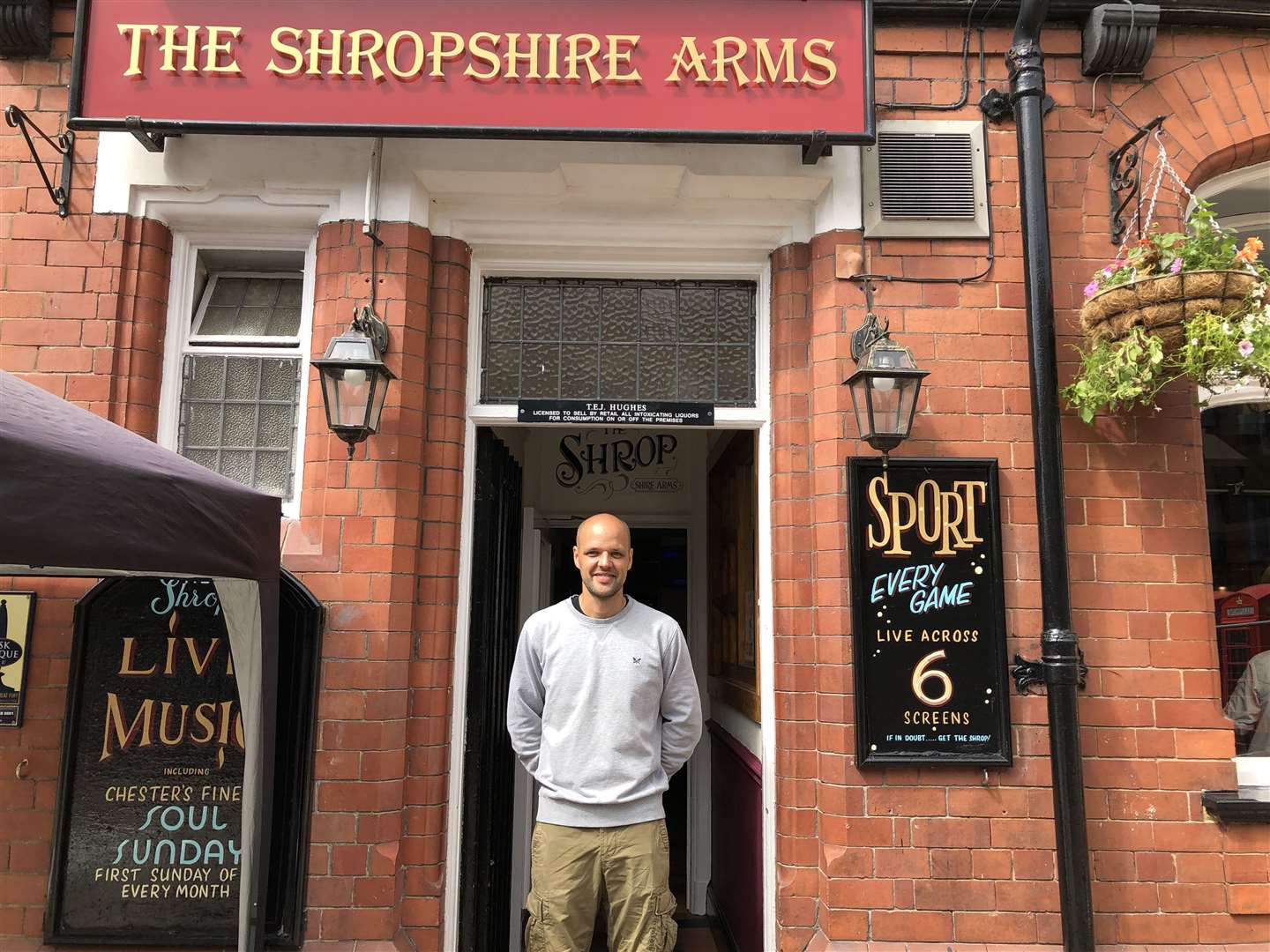 Lance Pritchard, manager of The Shropshire Arms, Chester, prepares to welcome back his regular drinkers (Pat Hurst/PA)