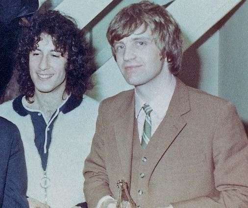 From left to right: Peter Green and Clifford Adams in 1969. Picture: Clifford Adams