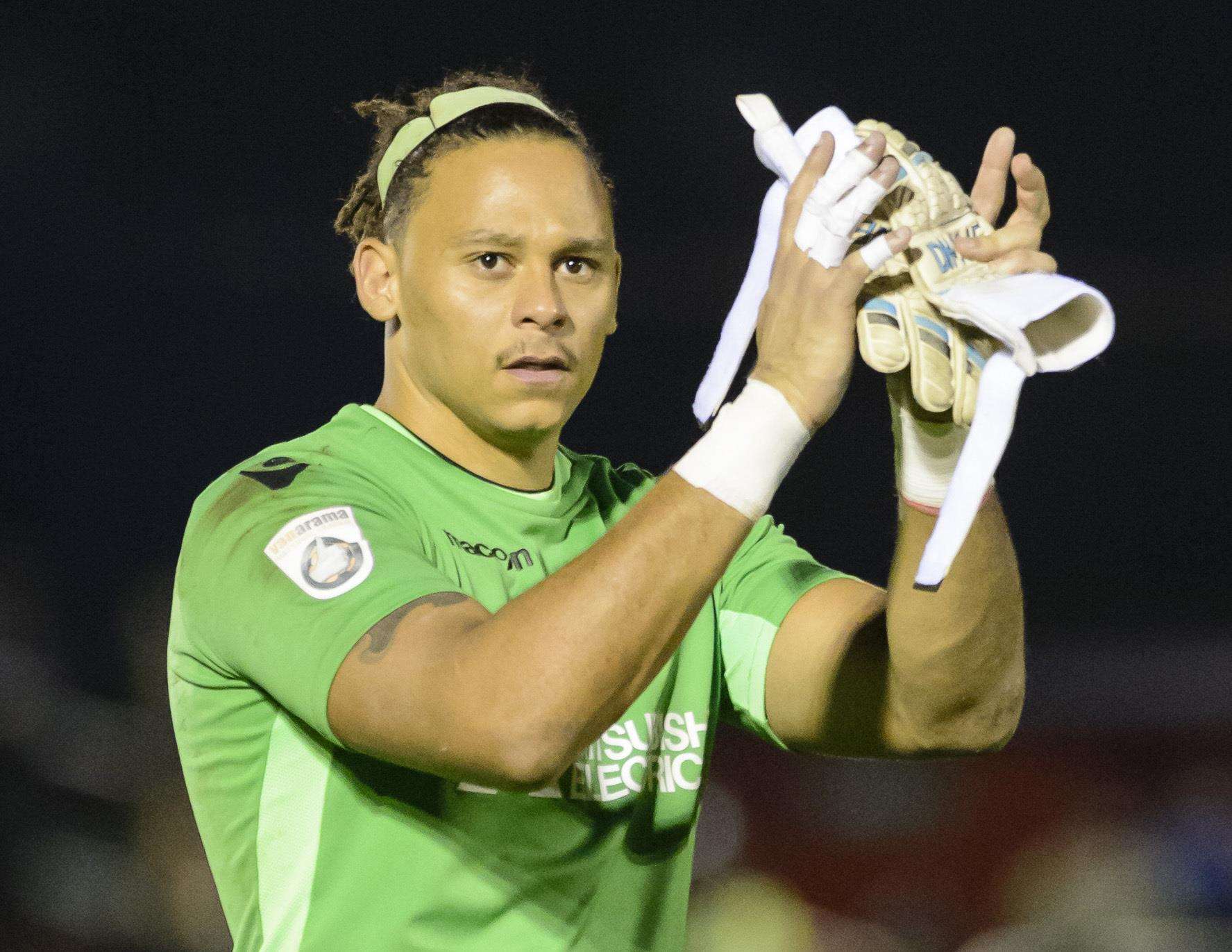 Ebbsfleet goalkeeper Nathan Ashmore Picture: Andy Payton