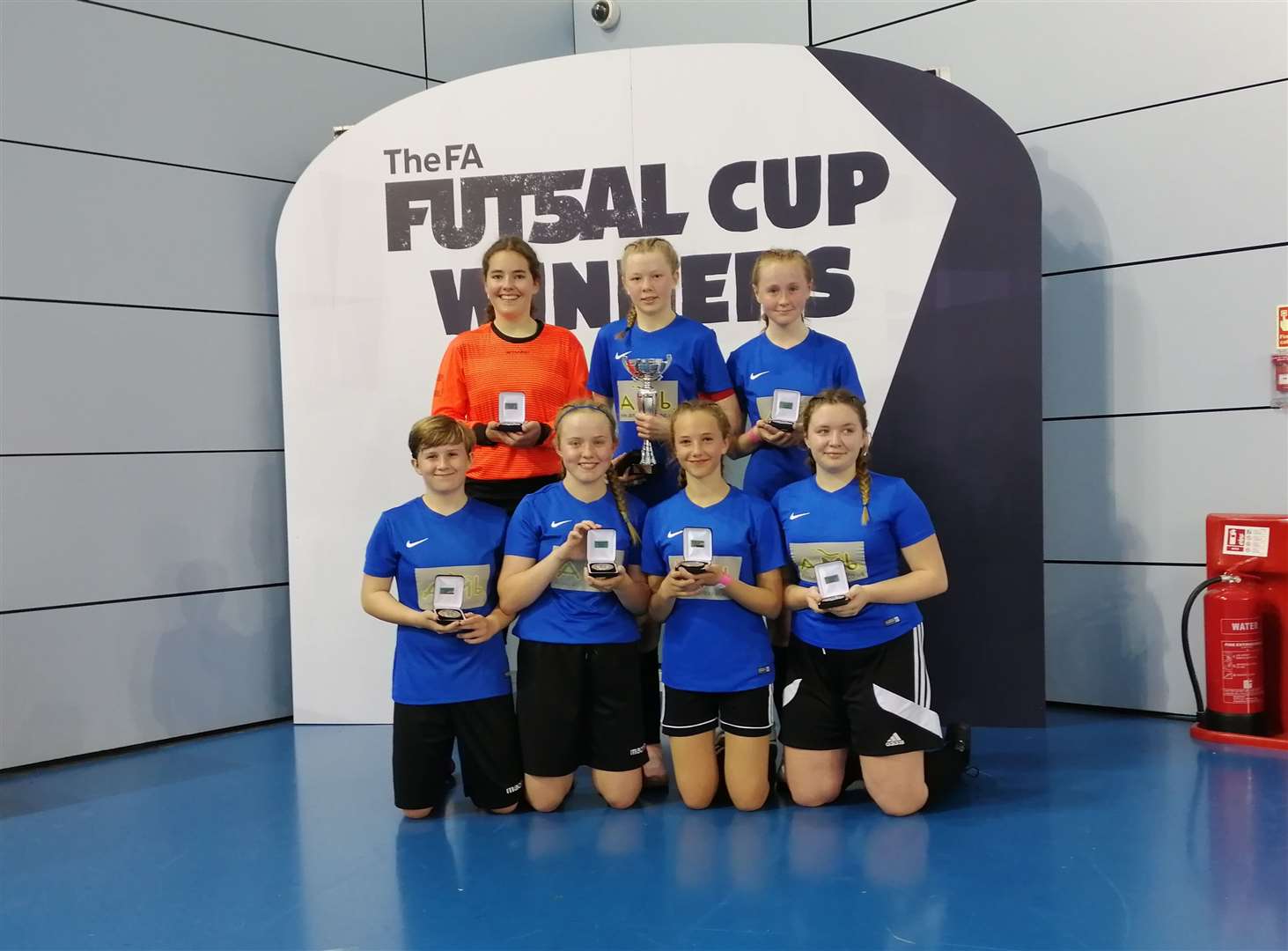 Highworth's U15 Futsal team became national champions the day after the centre's unveiling. (10177302)