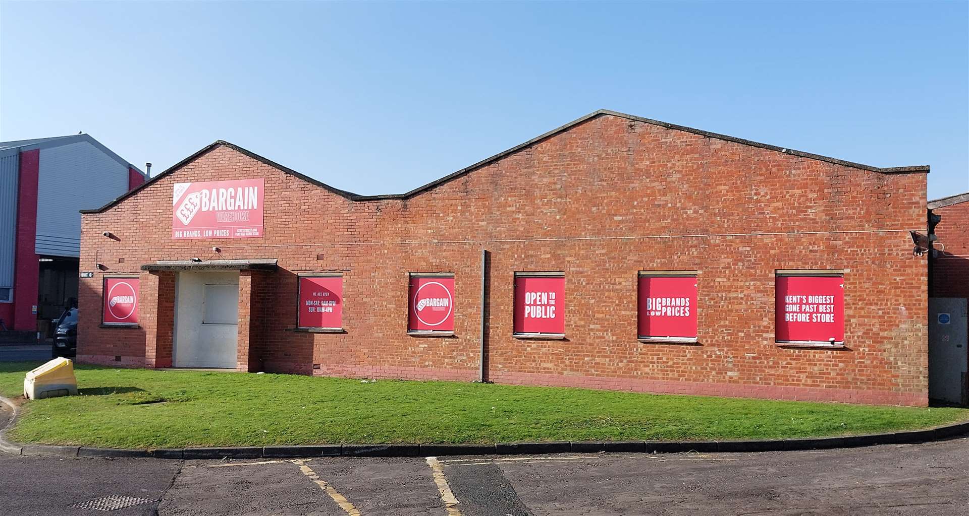 The Ashford Bargain Warehouse store is bigger than the one in Folkestone