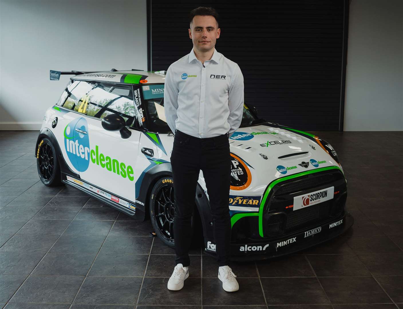 Tunbridge Wells' Nathan Edwards and the charger he hopes will bring success in this year's JCW category of the Vertu Mini Challenge