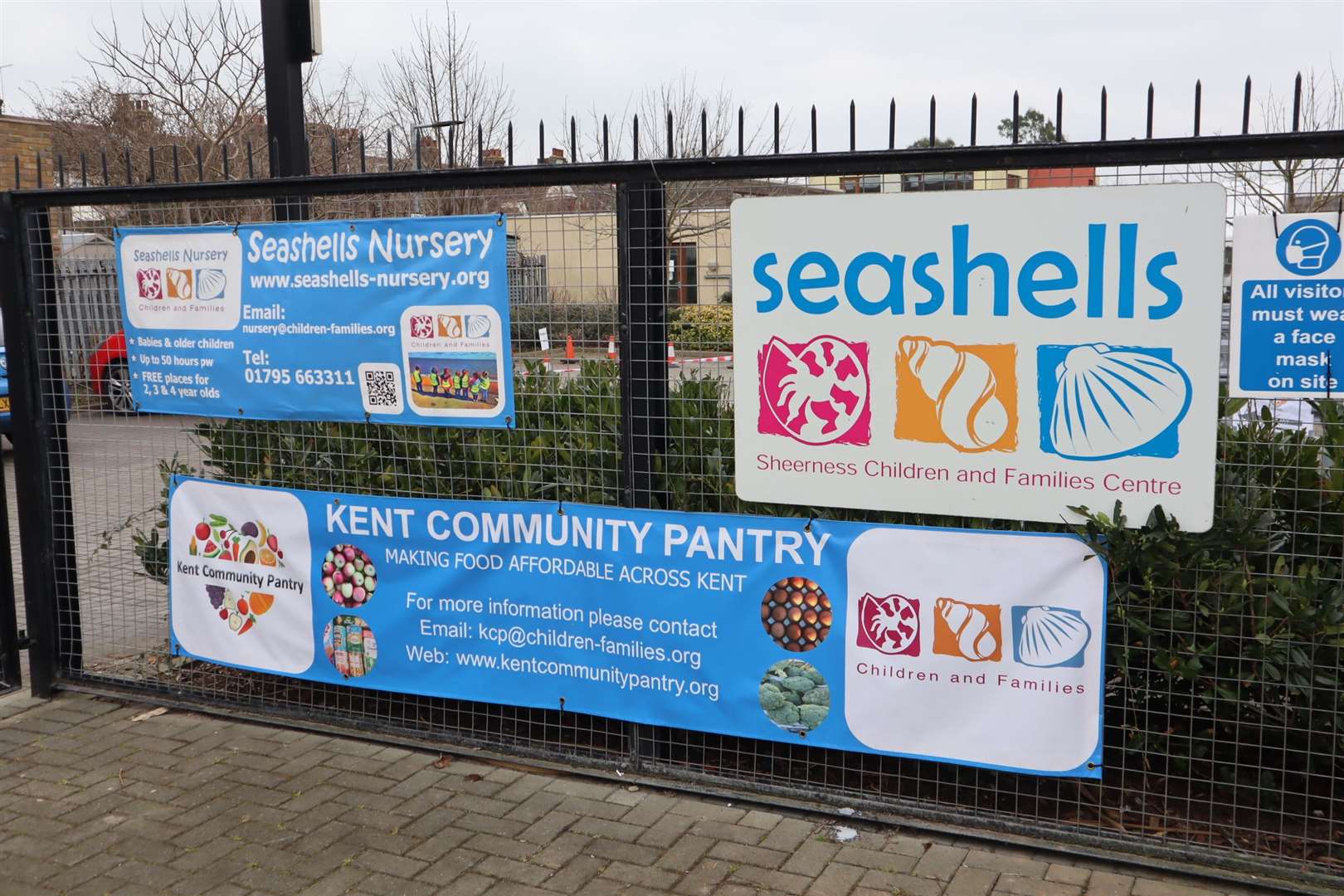 The front of Seashells children and families centre in Rose Street, Sheerness