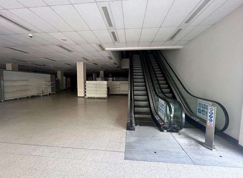 Inside the empty store. Picture: Clarke Crittenden