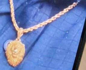 The chain, which is now missing, had a lion emblem. Picture: Kent Police