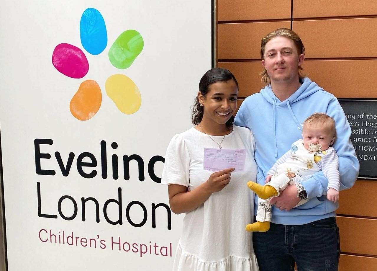 Leah and Connor wish to split the money raised between Evelina London and the Ronald McDonald House. Picture: Leah Edwards