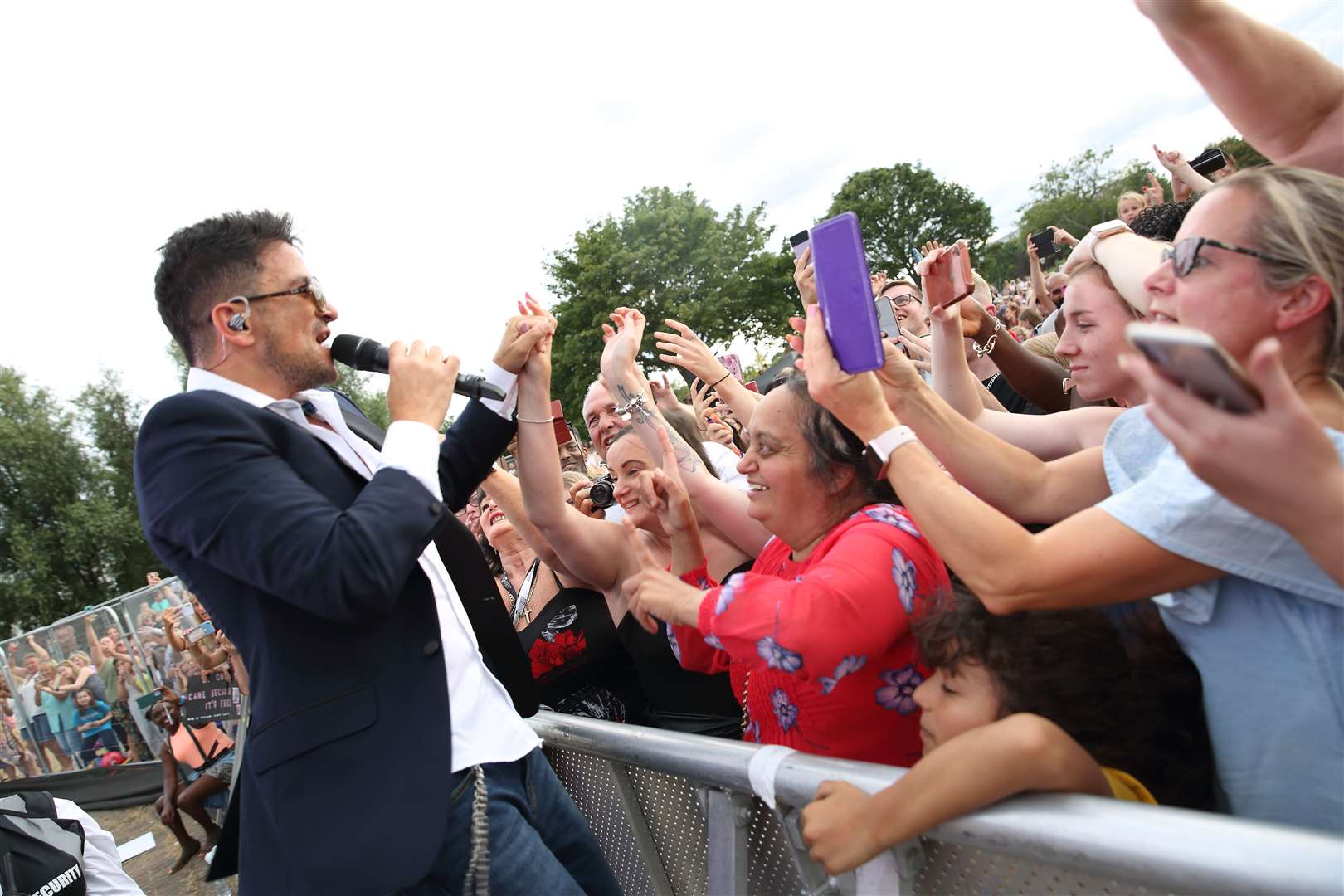 Peter Andre, pictured performing at the Gravesham Riverside Festival in July 2022, has visited the Britannia. Picture: Gravesham Borough Council