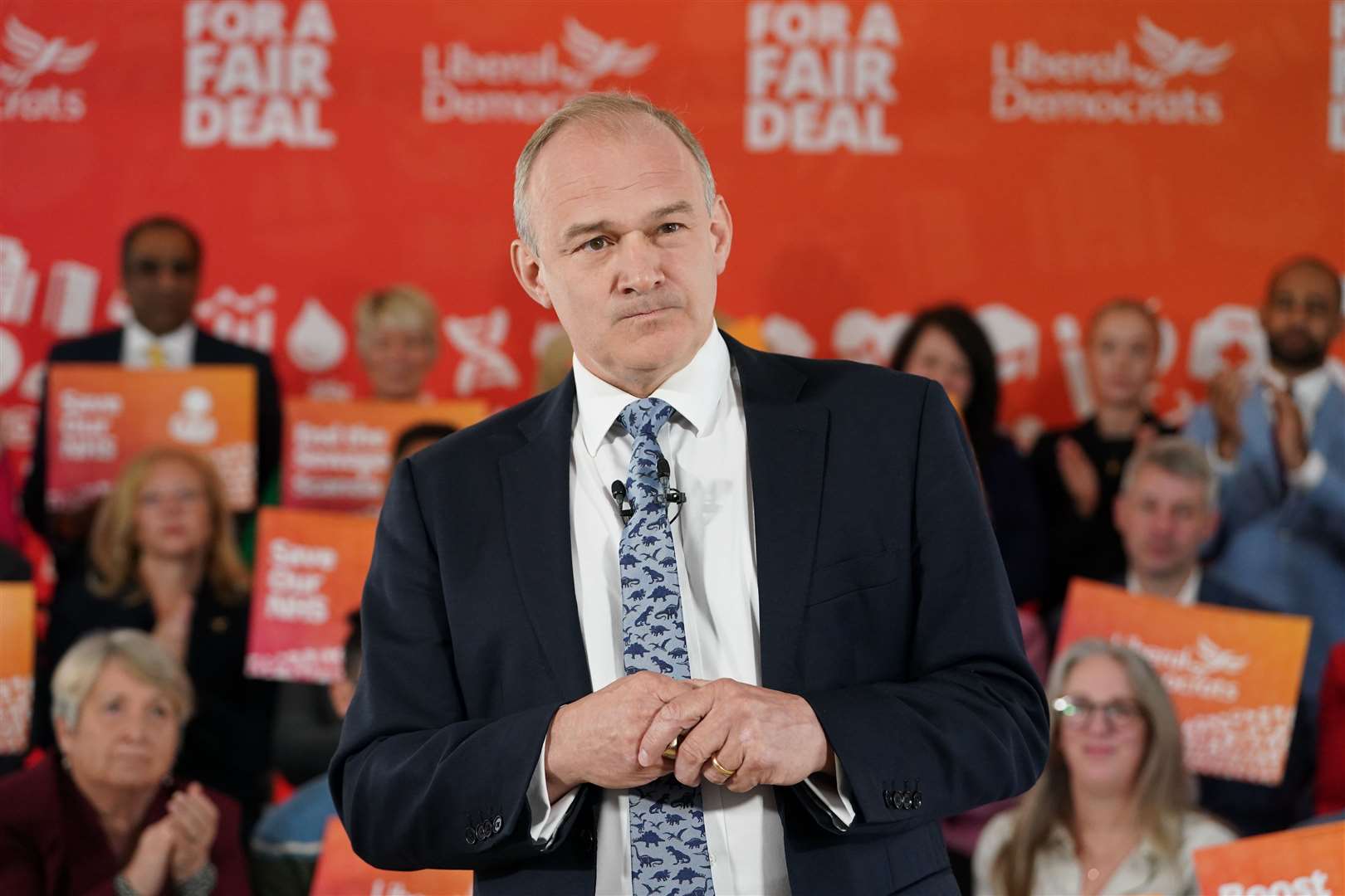 Sir Ed Davey said the focus of improving the NHS should be on social care (PA)