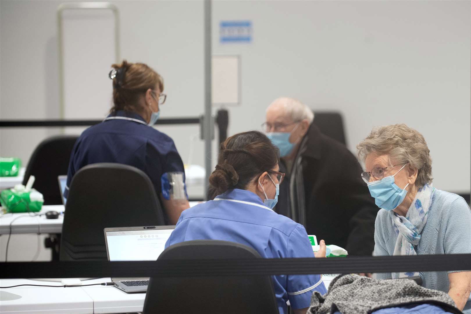 The couple had to delay their wedding twice because of the pandemic (Joe Giddens/PA)