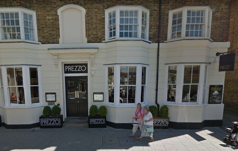 The Prezzo restaurant in Whitstable. Picture: Google Street View (1276654)