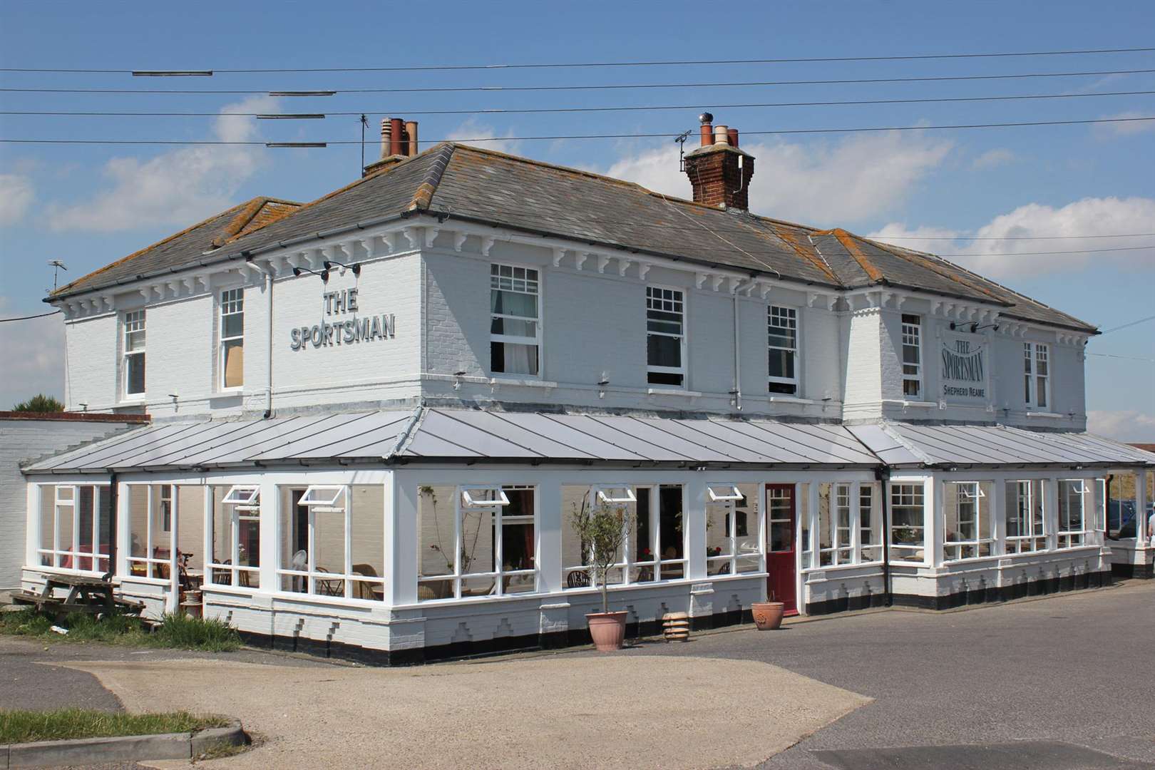 The Sportsman pub at Seasalter