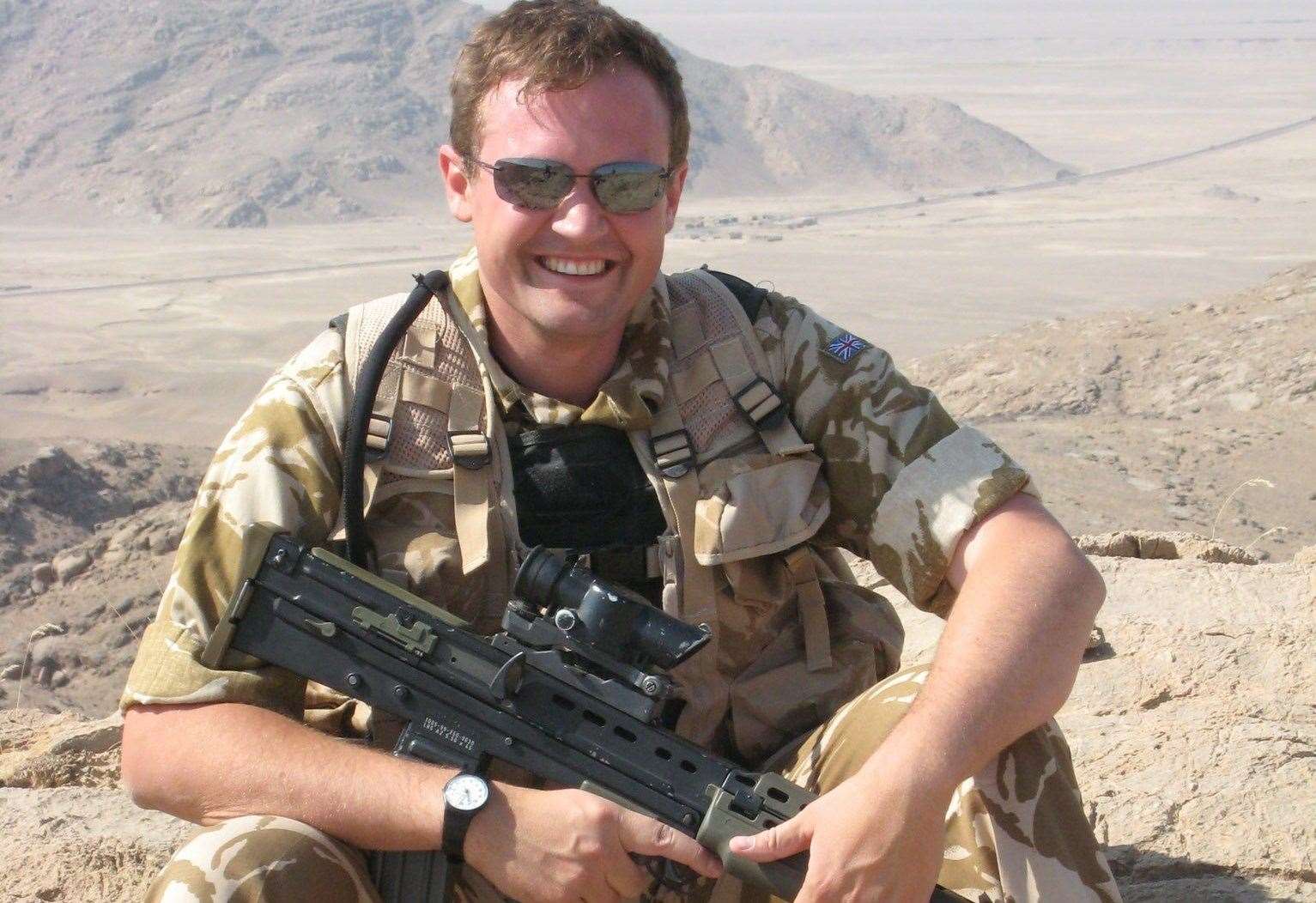 Tom Tugendhat during his time serving with the Royal Marines as an intelligence officer