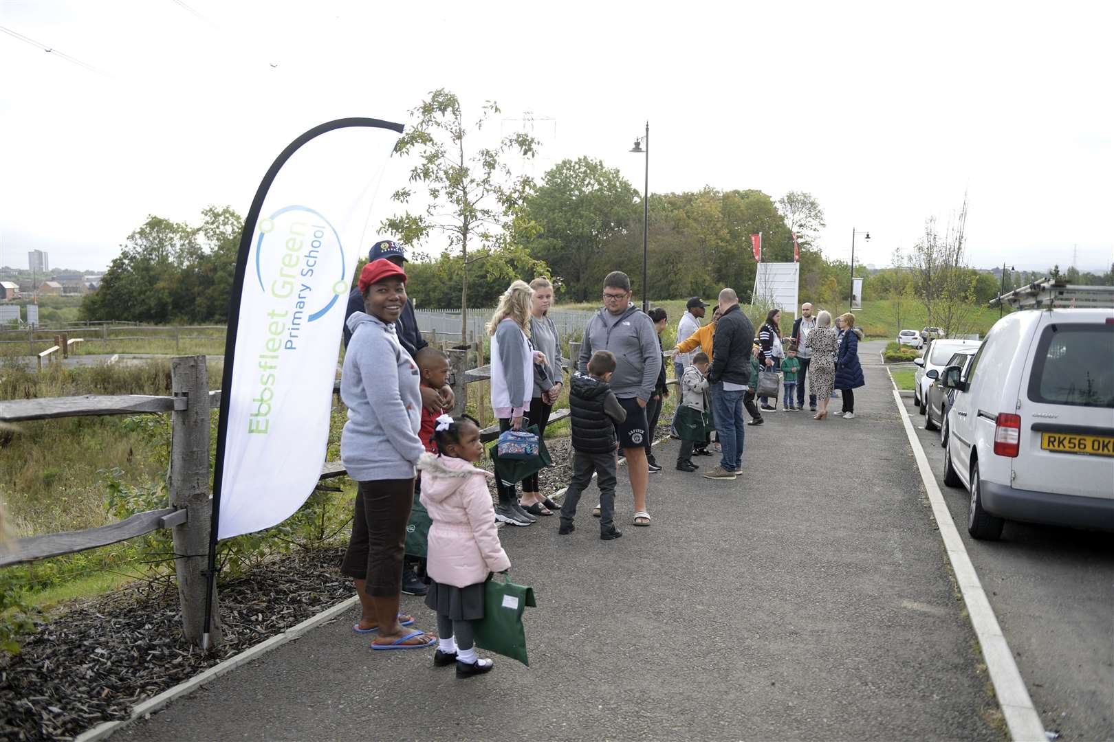 For some it was an exciting day and others nervous as they wait for the bus at 8.20am ahead of the 10-minute drive to Bligh Primary. Any tears quickly disappeared when teachers started children singing songs and playing games