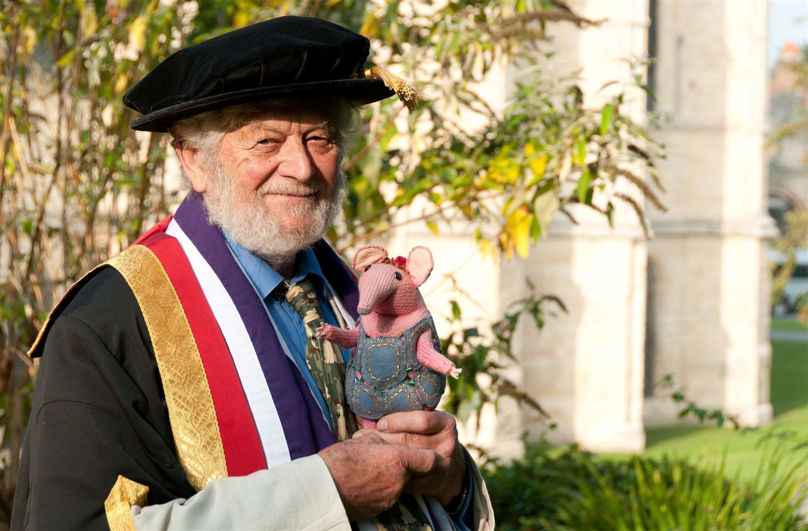 Peter Firmin receiving an honorary degree from Canterbury Christ Church University. Pic: Jeanette Earl