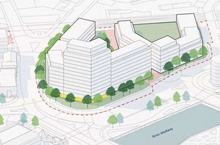 The 15-storey tower block could replace Broadway shopping centre in Maidstone