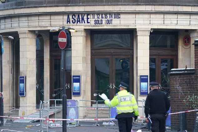 Police officers at the scene outside Brixton O2 Academy in 2022. Picture: PA