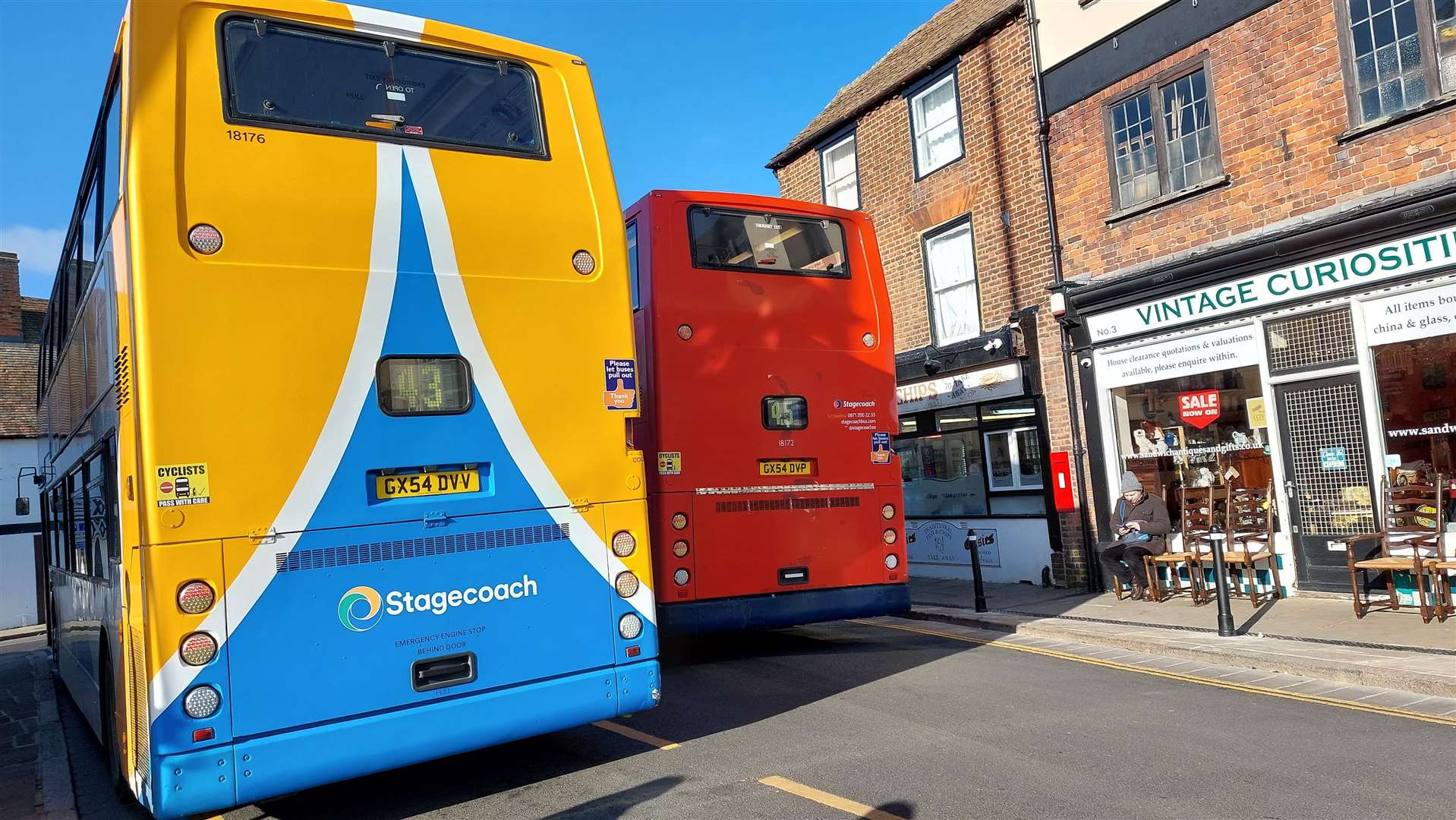 The new road layout in Sandwich is causing gridlock