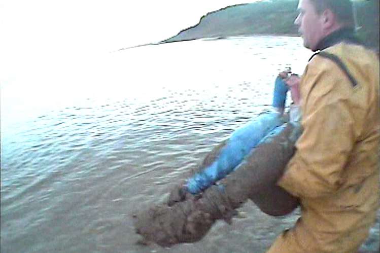 Rescue teams brought the girls to safety. Picture: Whitstable RNLI.