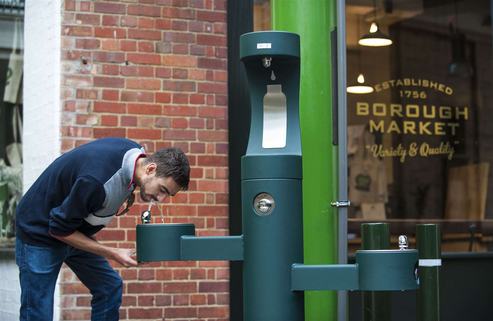 A drinking fountain (Lucy Young/Borough Market/PA)