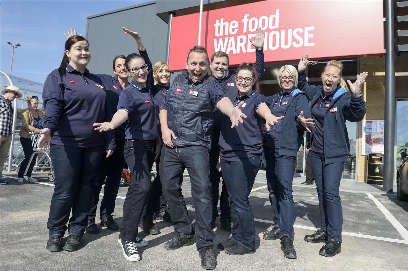 Staff at the new Sittingbourne store