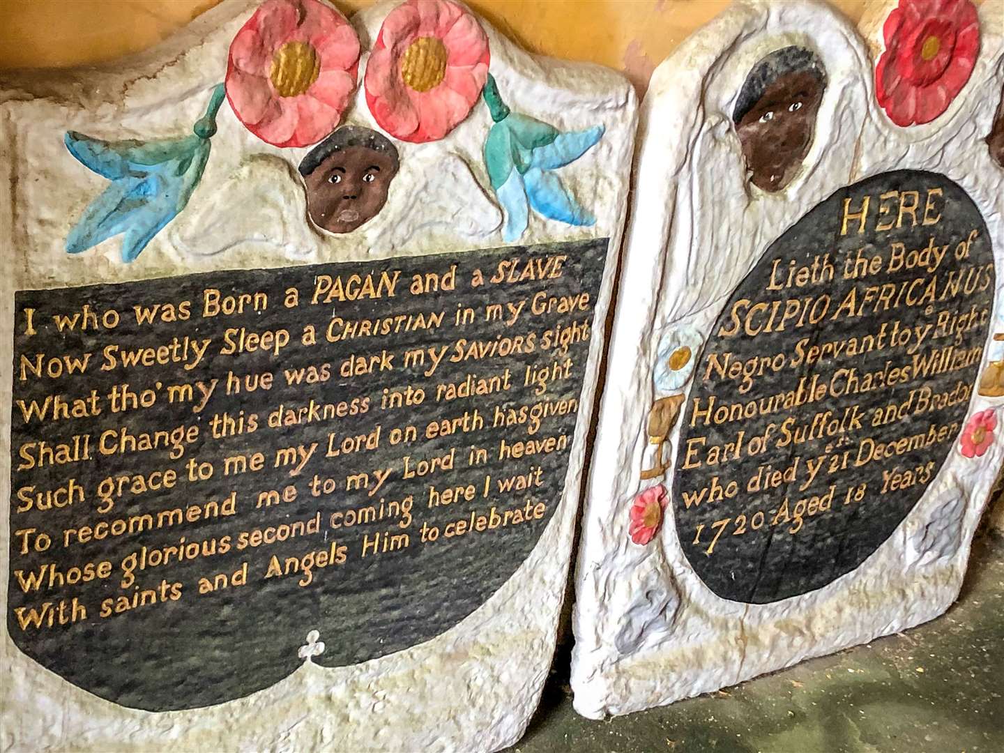 Copies of the two headstones had previously been made (Ben Birchall/PA)