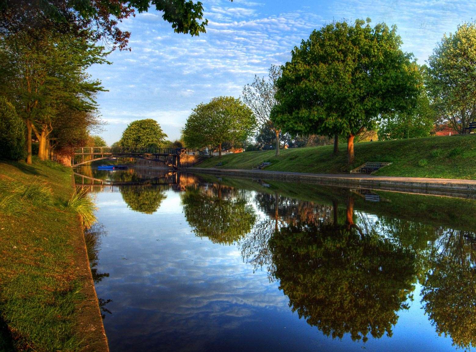 A woman was reportedly assaulted on a path next to the Royal Military Canal in Hythe