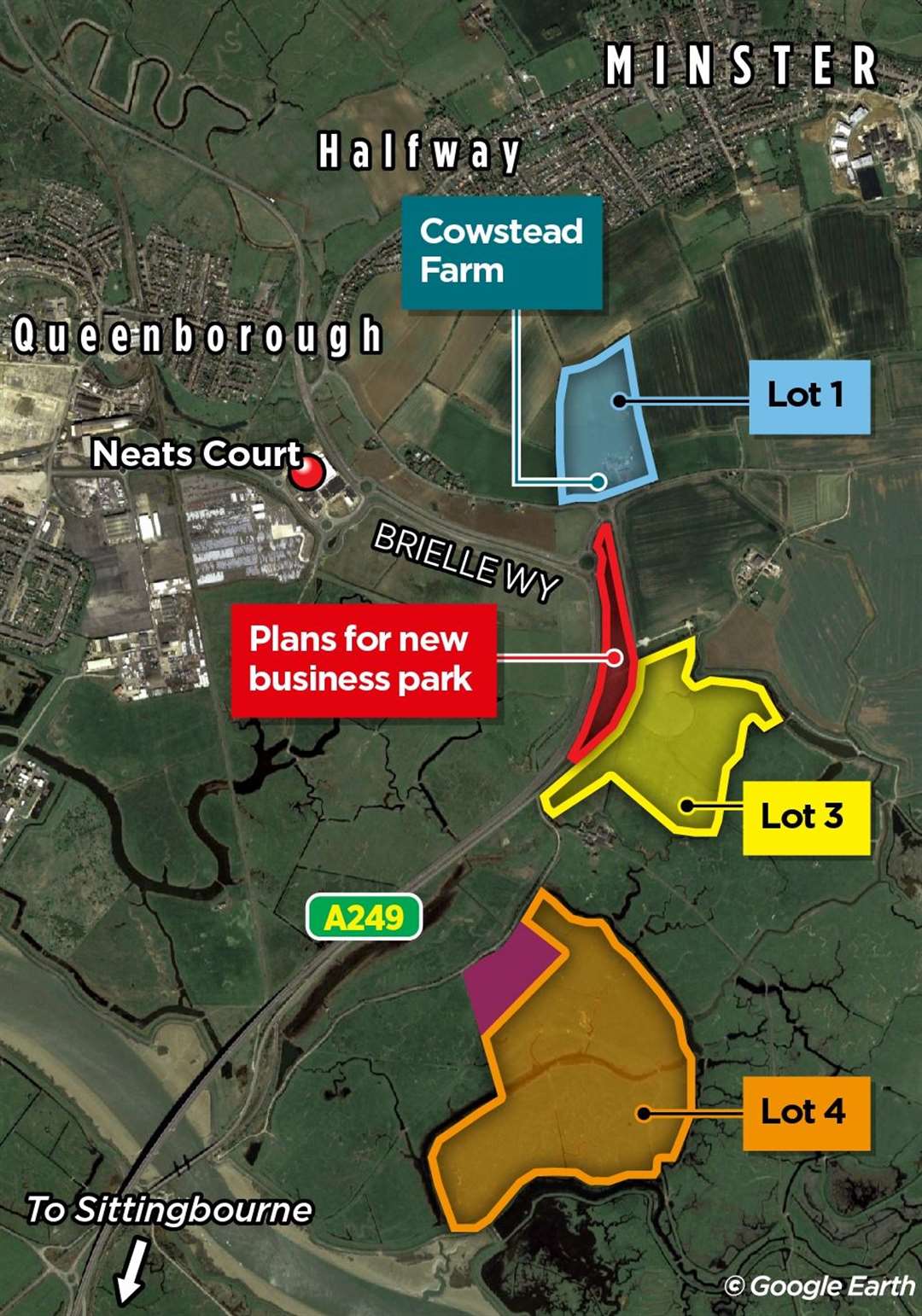 The conversions of Cowstead Farm are just one lot of larger farmland plots valued at more than £2.5 million